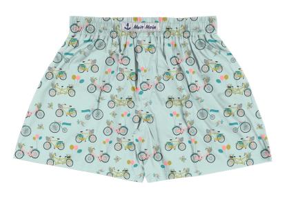 Boxershorts Fahrräder mint